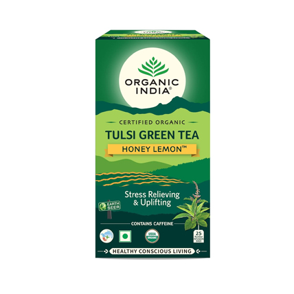 Organic India Green Tea Tulsi Honey Lemon